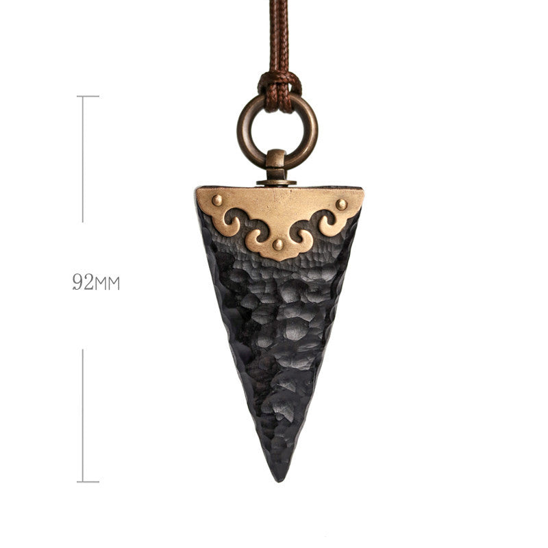 Handmade Vintage Ethnic Style Ebony Pendant