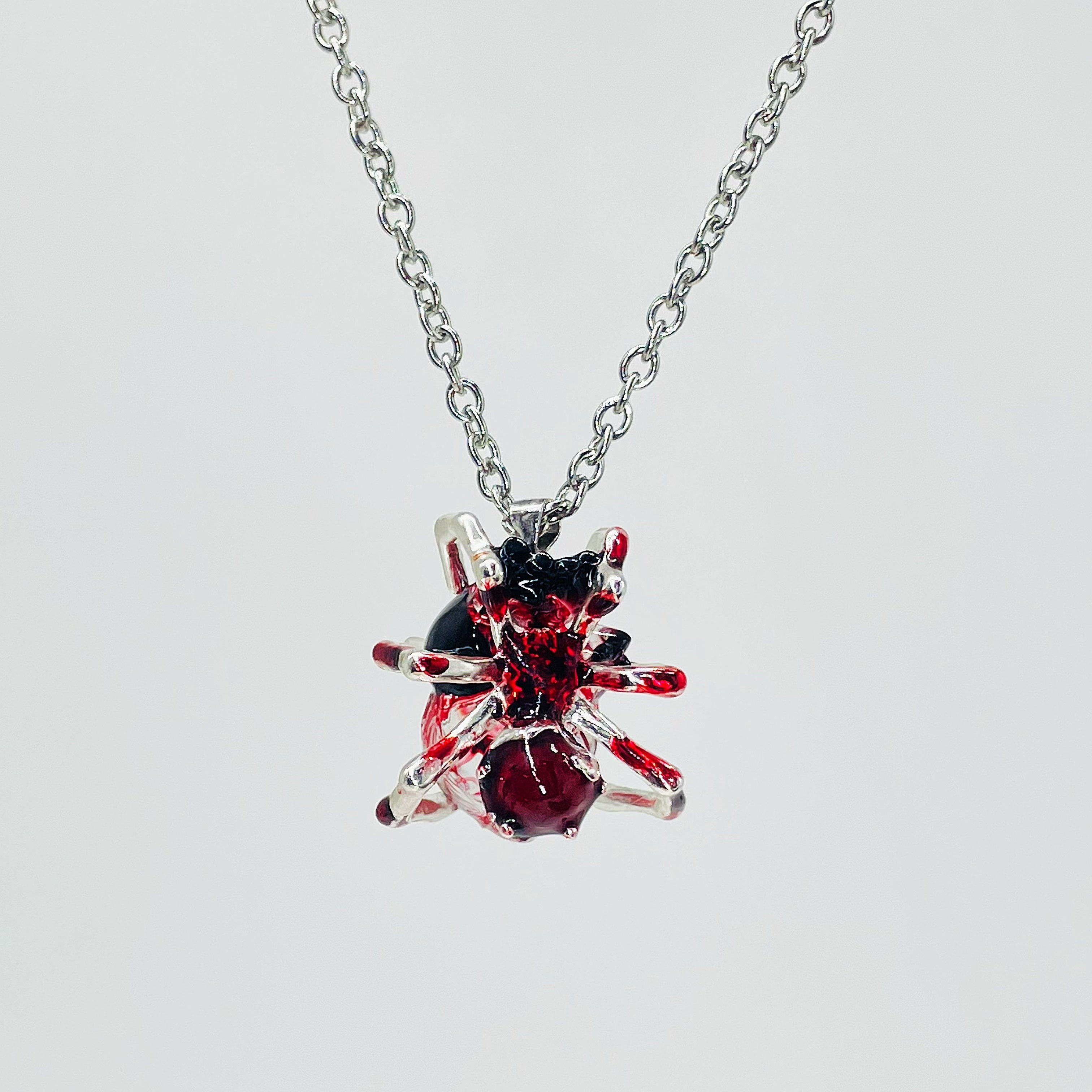 Handmade Spider Woven Heart Necklace