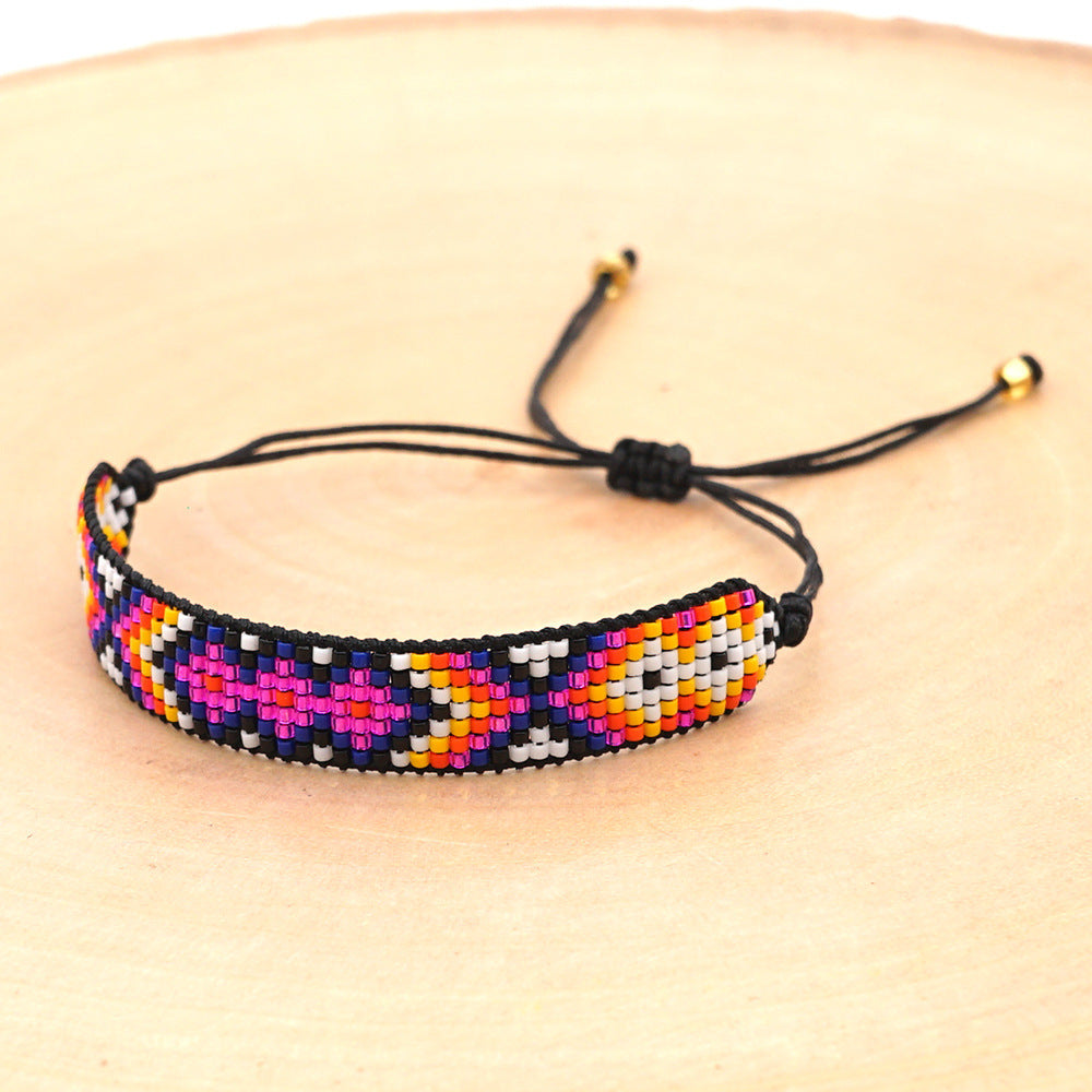 Rice Beads Woven Handmade Jewelry Ethnic Style Bracelet