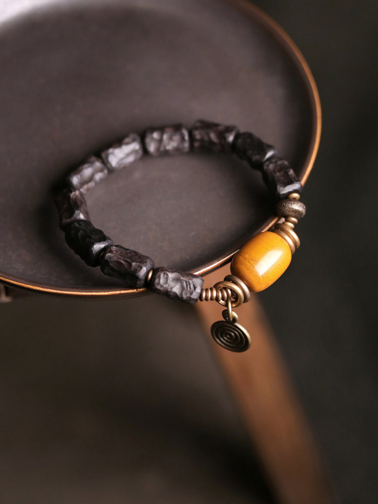 Ebony Personality Bead Bracelet Female Ethnic Handmade Jewelry