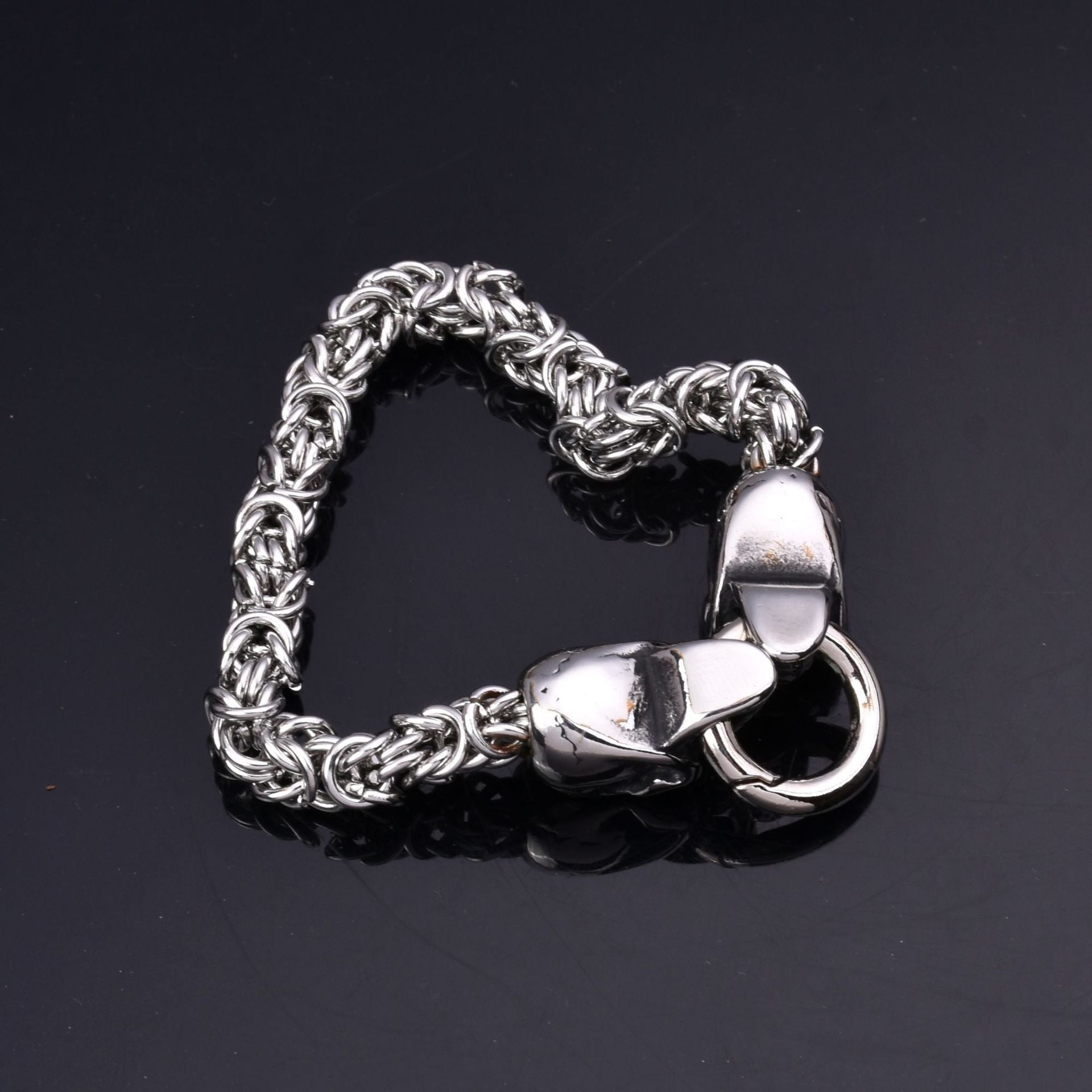 Men's Stainless Steel Ghost Head Handmade Bracelet