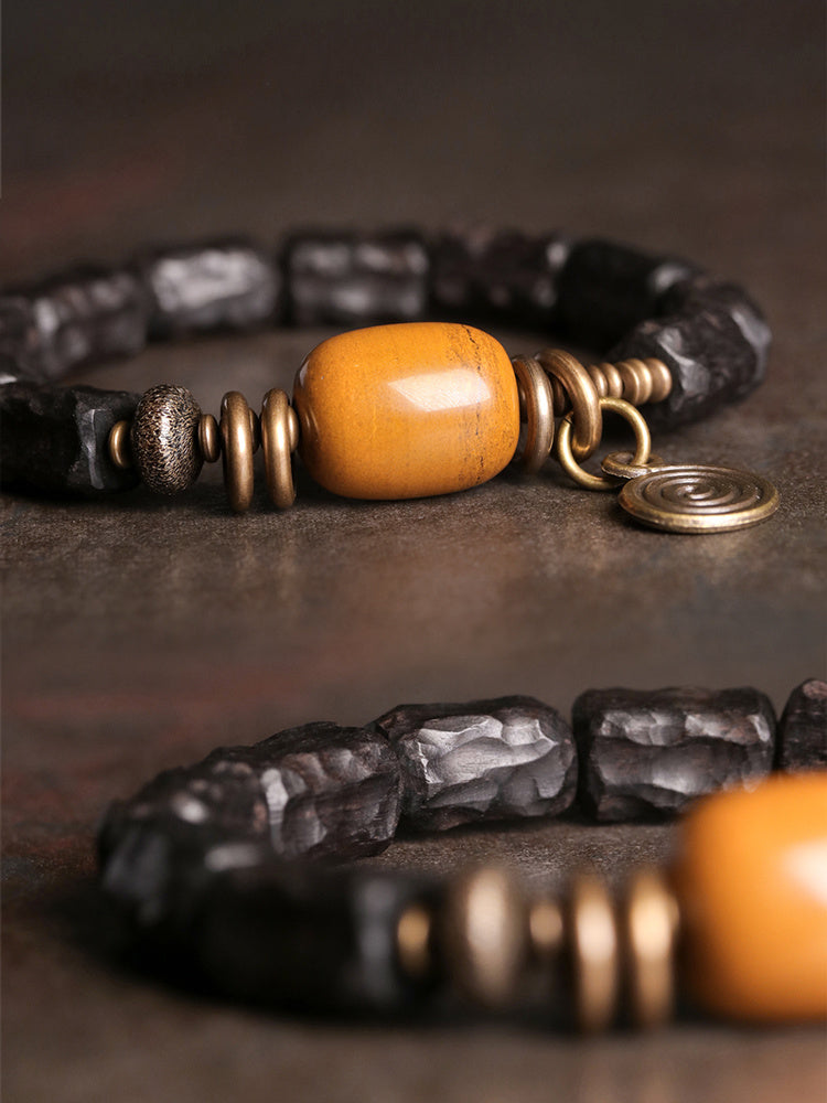 Ebony Personality Bead Bracelet Female Ethnic Handmade Jewelry