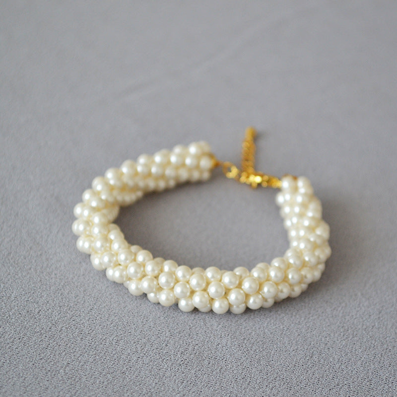 Handcrafted Swarovski Pearl Bracelet