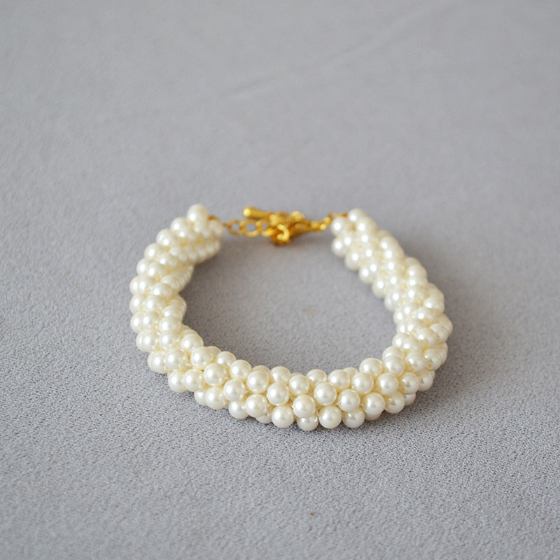 Handcrafted Swarovski Pearl Bracelet